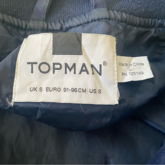 Topman Bomber Jacket in a navy blue (2 for $50) - Picture 4 of 5